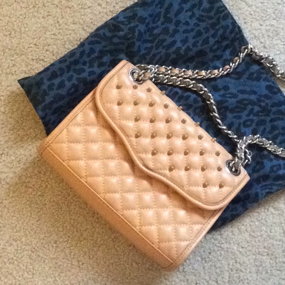 cream chain bag